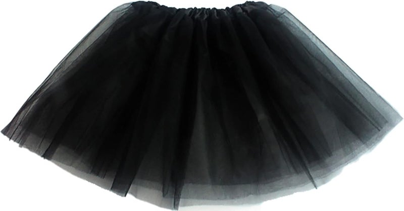 Ayhcclth Girls Tutu Classic Elastic 3 or 4 Layered Tulle Skirt Tutu for Toddler Girl, 2-8Years - Image 1